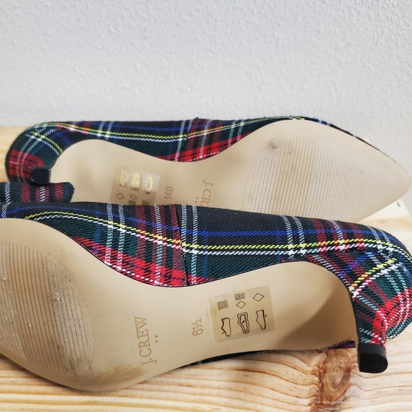 J. Crew Tartan Plaid Kitten Heel NWOB - Picture 4 of 7